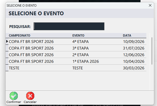 Select the event